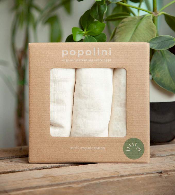 Popolini Mullwindeln Biobaumwolle