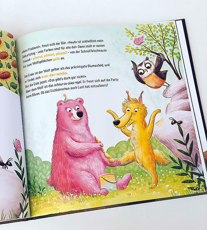 Und der Bär ruft laut Hurra: Farben sind für alle da!