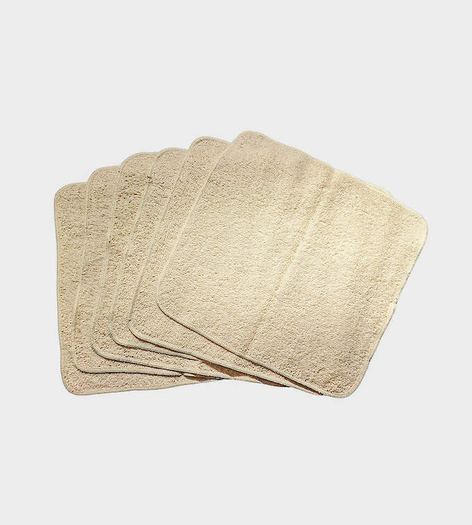 Avo&Cado Falteinlage aus Bio-Baumwollfrottee - 6Stk.