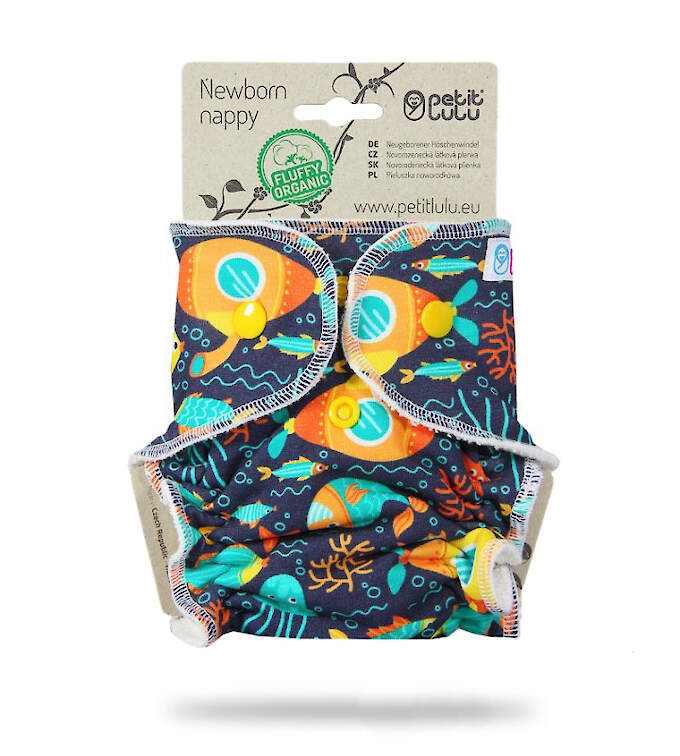 Petit Lulu Höschenwindeln - Fluffy Organic - Newborn